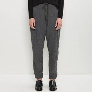 Pas de Calais Stretch Easy Drawstring Pants — Grey XS